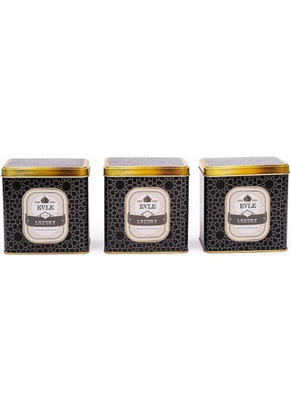 Dikdörtgen Saklama Kabı Seti 8X12X12 Cm, 3'lü, Siyah fiyatları