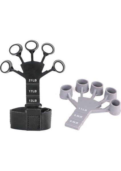 Ayarlı Parmak ve Bilek Egzersiz Lastiği Seti, Siyah