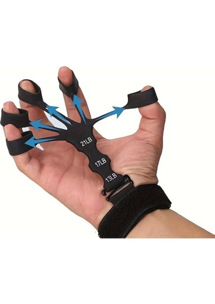 Ayarlı Parmak ve Bilek Egzersiz Lastiği Seti, Siyah fiyatları