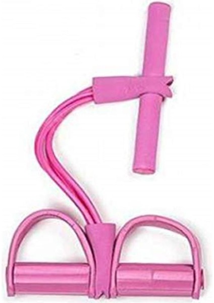 Pembe Renkli Body Trimmer ve Direnç Lastiği ile Etkili Egzersiz Seti