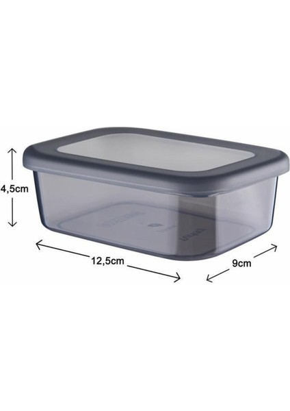 12 Adet Kapaklı Saklama Kabı 250ML Gri, Sızdırmaz Meyve ve Çerez Kutusu modelleri