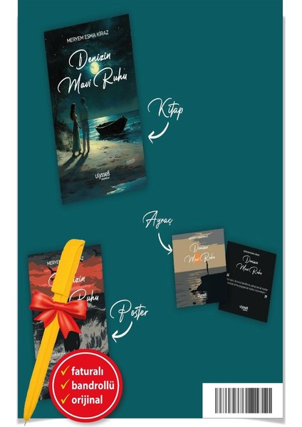 Alfa Kalem+ Denizin Mavi Ruhu (Meryem Esma Kiraz)-Yeni Ulysses Kitap