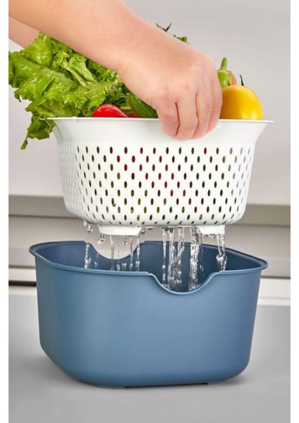 5 Parça Çok Amaçlı Süzgeçli, Limon Sıkacaklı, Kesme Tahtalı, Karıştırma Kabı Mutfak Seti fiyatları