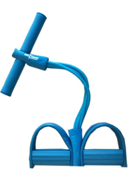 4'lü Mavi Lastikli Egzersiz Aleti, El ve Ayak Direnç Yayı Seti