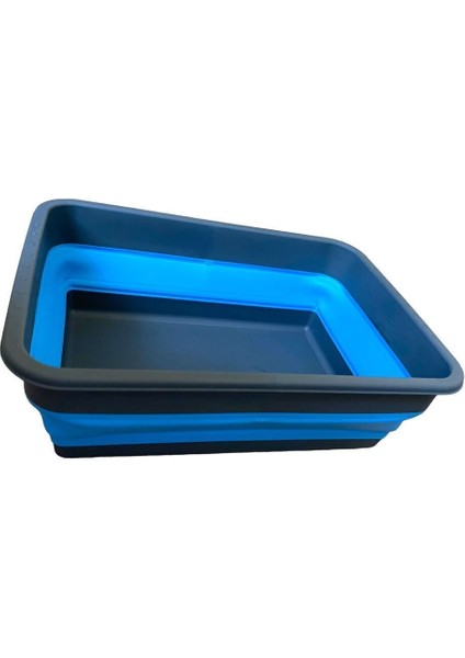 Katlanabilir 4l Badya Leğeni, Antrasit/mavi, Akordiyon Tasarım fırsatları