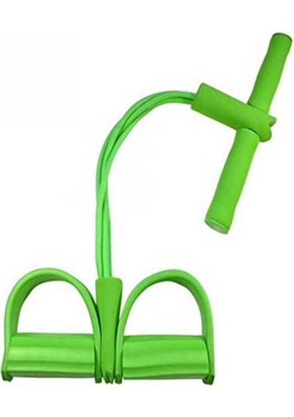Yeşil 4'lü Direnç Lastiği, El ve Ayak Egzersizi, Karın ve Vücut Şekillendirme
