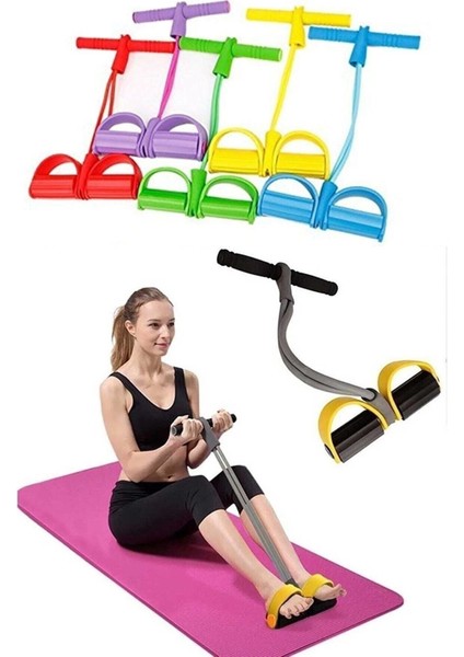 Yeşil 4'lü Direnç Lastiği, El ve Ayak Egzersizi, Karın ve Vücut Şekillendirme fırsatları
