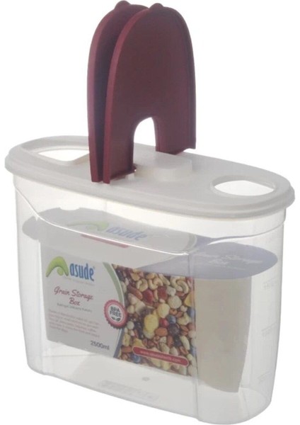 2,5 Lt Beyaz Saklama Kabı, Şık ve Kullanışlı Ev Gereciği