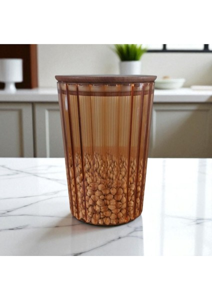 Turuncu Silindir Saklama Kabı, Sağlam ve Şık Mutfak Gereciği fiyatları