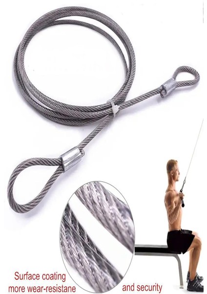 Turuncu Spor Aleti Çelik Halatı 1,8 Metre Dayanıklı ve Kullanışlı