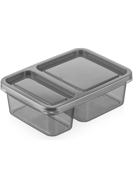 Gri 6'lı 2 Bölmeli Saklama Kabı, Beslenme ve Kahvaltı Düzenleyici Seti fırsatları