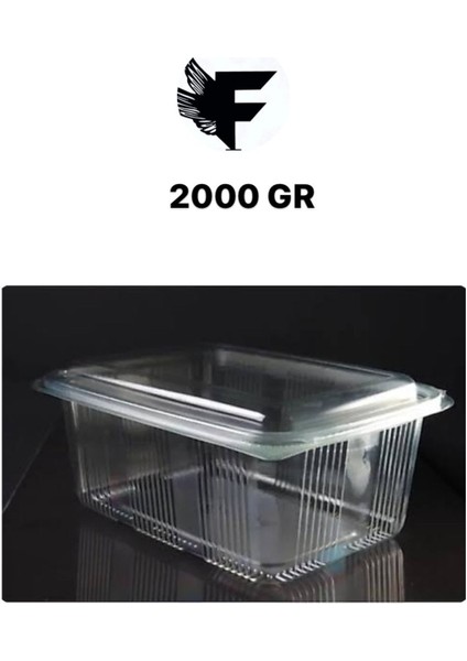 2000 gr Kapaklı Derin Saklama Kabı, 20 Adet, Beyaz, Sızdırmaz ve Kullanışlı. indirimleri