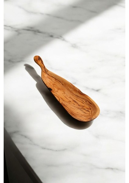 Olive Crafted Kişiye Özel Zeytin Ağacı El Yapımı Kürek Sunum Tabağı
