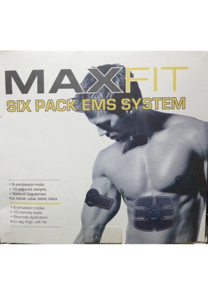 Yüksek Performanslı Kas Geliştirici Ems Sistem Siyah 6 Paket