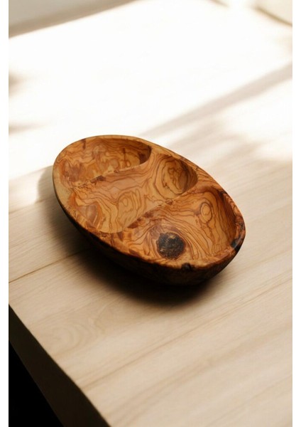 Olive Crafted Kişiye Özel Zeytin Ağacı El Oyması Atıştırmalık Tabağı ( 3 Bölmeli ) indirimleri