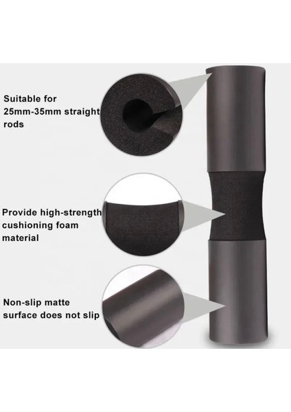 Siyah Renkli Çok Amaçlı Squat Süngeri Halter Egzersiz Aksesuarı fiyatları