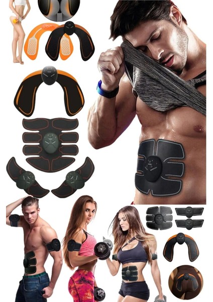 4'lü Titreşimli Kas Güçlendirme Seti, Masaj ve Egzersiz Aleti, Siyah Renk indirimleri