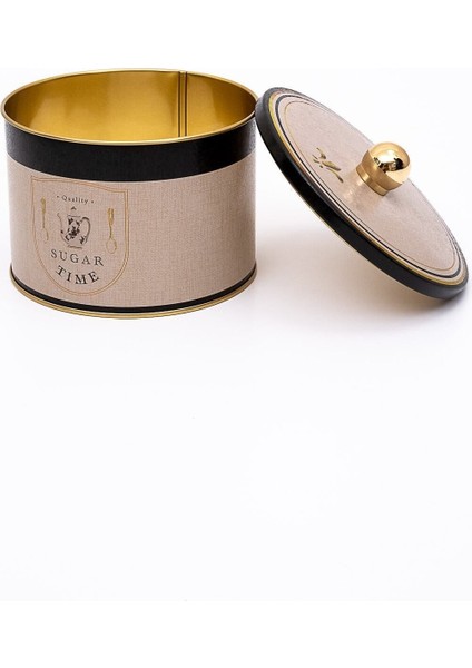 Dokulu Metal Çok Amaçlı Saklama Kabı, Dekoratif Kutusu 14X10 Cm, 1.3 Litre modelleri