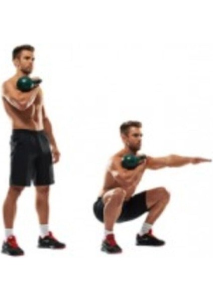 6 kg Siyah Kettlebell Çaydanlık Tasarımlı Ağırlık Dambıl