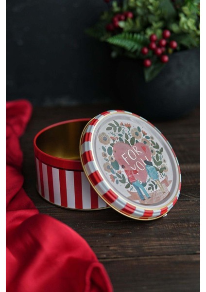 Yeşil Love Desenli 2'li Metal Saklama Kabı Seti, 1,9 Lt + 1,1 Lt indirimleri