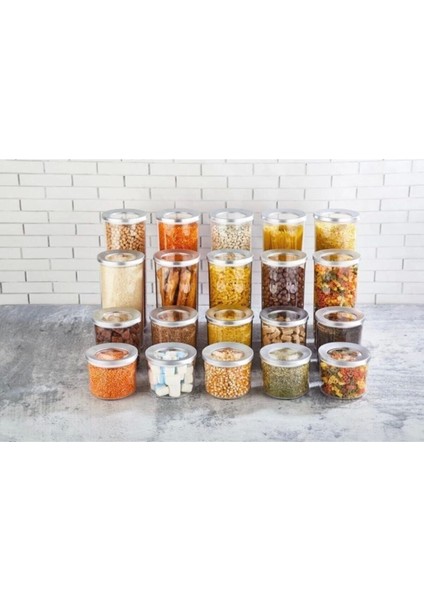 Şeffaf Yuvarlak Saklama Kabı 40 Ml, 3'lü, Kristal Mika, Turkuaz Renk fiyatları