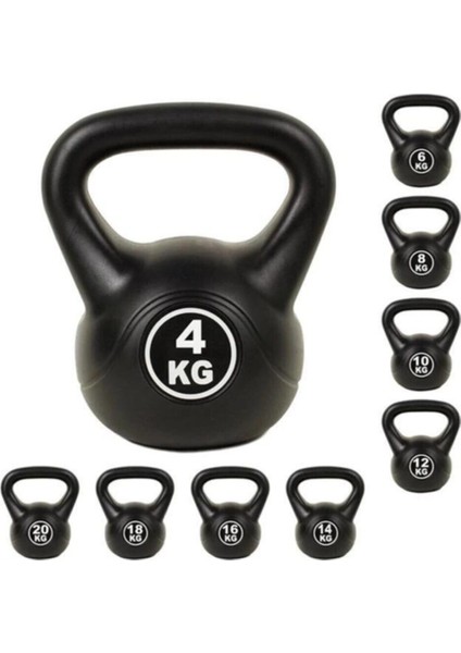 4 kg Siyah Kettlebell Dambıl, Fitness ve Antrenman Ekipmanı modelleri