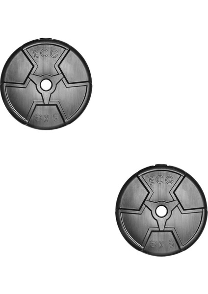 Siyah 2'li 5 kg Vinyl Spor Hero Serisi Halter Seti