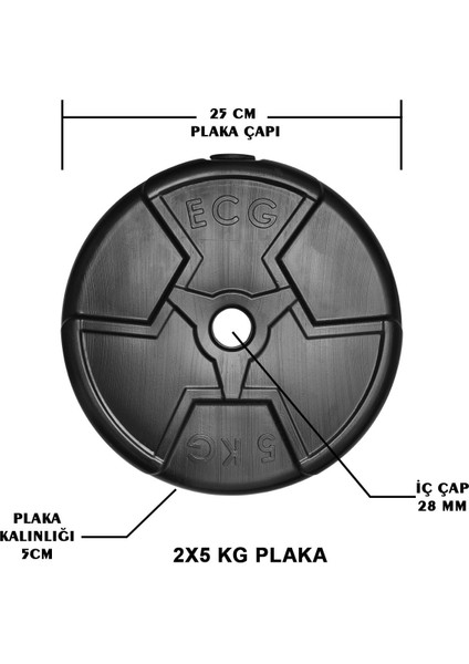 Siyah 2'li 5 kg Vinyl Spor Hero Serisi Halter Seti fiyatları