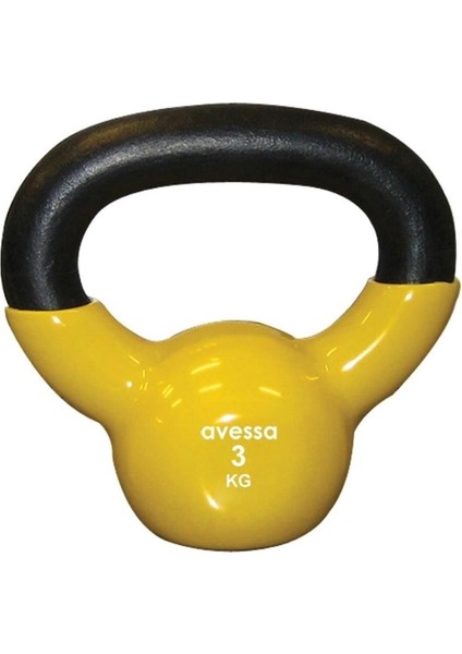 Beyaz 3 kg Kettlebell ve Dambıl Seti, Sağlıklı Egzersiz Için Ideal Seçenek