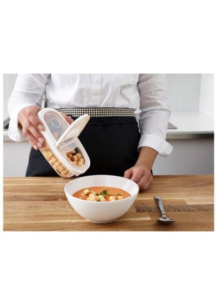 Beyaz Saklama Kabı, 8x6, Çok Amaçlı, Dayanıklı, Pratik, Şık ve Kullanışlı