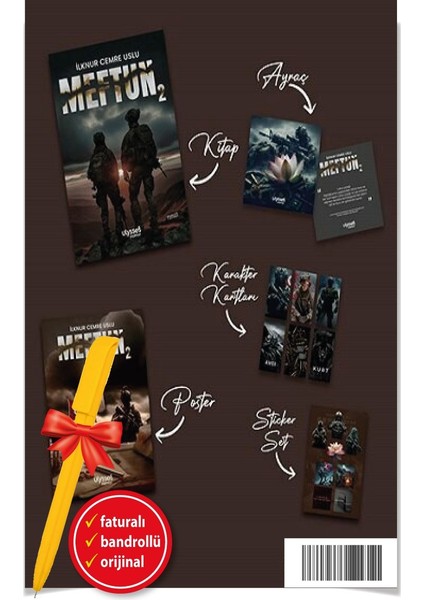 Alfa Kalem+ Ilknur Cemre Uslu 2 Kitap (Meftun 1 ve 2)-Yeni-Ulysses