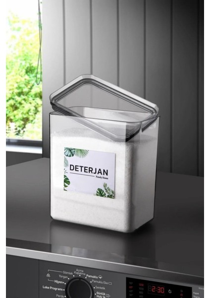 Turuncu Dikdörtgen Saklama Kutusu, 2,6 Lt, Vakum Kapaklı, Dekoratif Tasarım