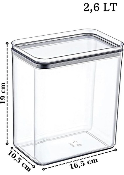 Turuncu Dikdörtgen Saklama Kutusu, 2,6 Lt, Vakum Kapaklı, Dekoratif Tasarım modelleri