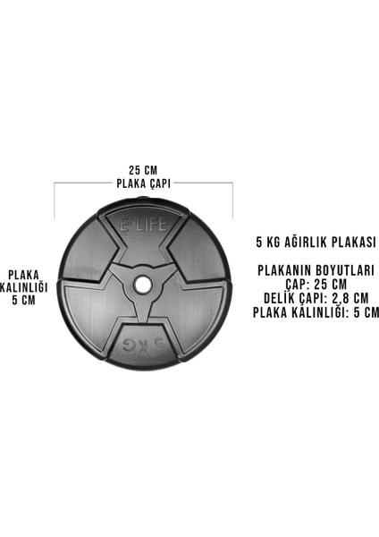 Siyah 10 kg Çift Ağırlık Plakası, Spor ve Fitness Için Ideal Seçenek fiyatları