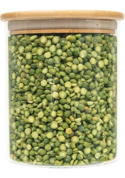 1000 ml Cam Saklama Kabı Yuvarlak Kahverengi, Sağlıklı ve Şık Saklama Çözümü