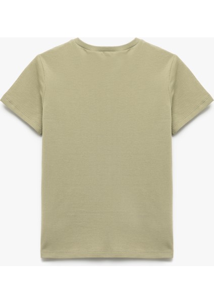 Yeni Sezon Pamuklu Kısa Kollu Bisiklet Yaka Basic Tişört fiyatları