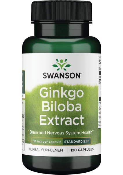 Ginkgo Bıloba Brain And Nervous System Health 60MG 120 Caps