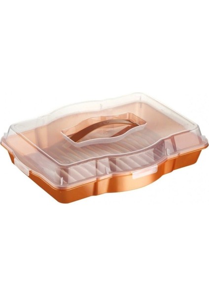 Mor Renkli, Kek ve Borcam Taşıma Kabı, Şık ve Kullanışlı Tasarım.