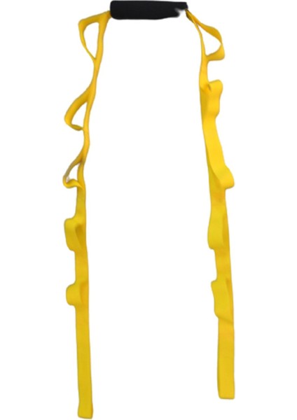 Sarı 250 cm Çok Döngü Yoga ve Jimnastik Kayışı, Elastiksiz, 12 Gözlü fiyatları