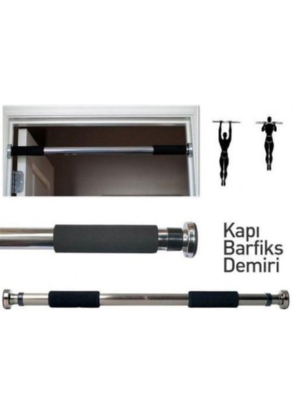 Ayarlanabilir Süngerli Metal Kapı Barfiks 60-100 Cm, Güç ve Denge Egzersizi fiyatları