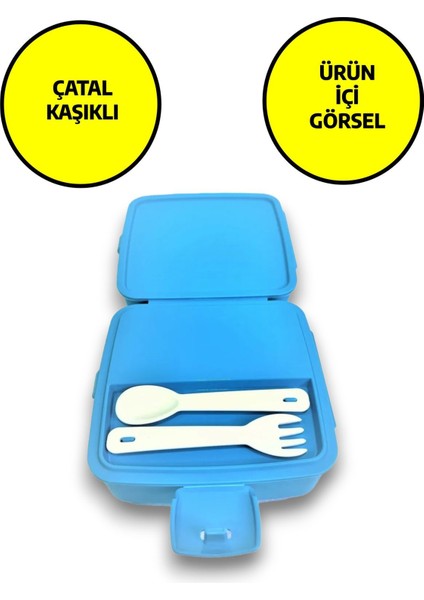 Renkli 4 Bölmeli Sağlıklı Beslenme Kutusu, Rock Star Temalı Mavi Tasarım modelleri