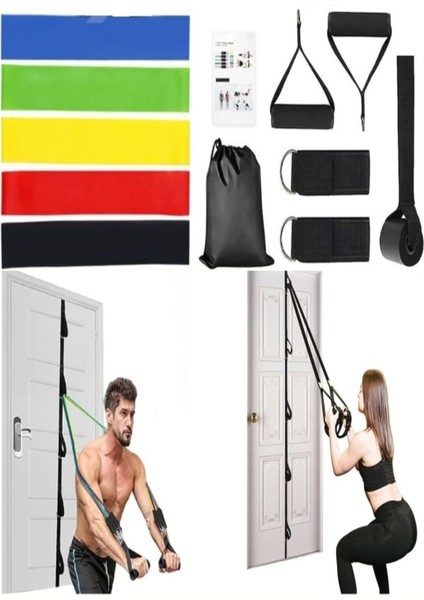 16 Parça Direnç Lastiği ve Bant Seti, Güç ve Esneklik Artırıcı Aletler