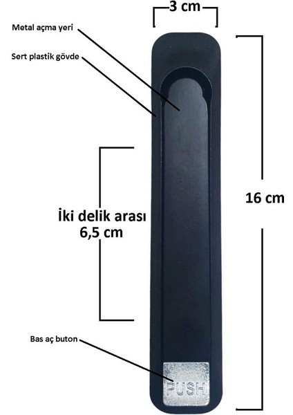 Cam Balkon Açma Kolu, Dayanıklı ve Pratik Kullanım Sağlar, Kolay Montajlı ve Şık Tasarım.