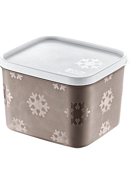 Bej 1250 ml No Frost Saklama Kabı, Pratik ve Şık Mutfak Çözümleri