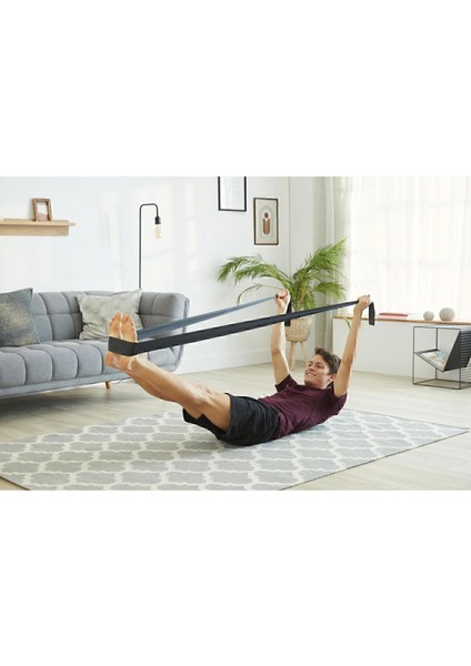 Siyah Elastik Pilates Bandı 4 kg - Güç ve Esneklik Artırıcı Seviye fiyatları