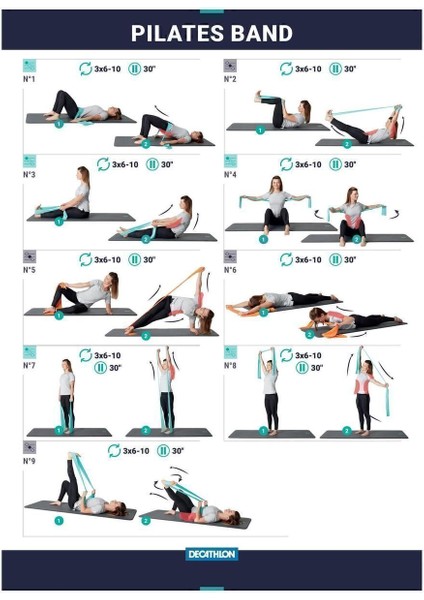 Siyah Elastik Pilates Bandı 4 kg - Güç ve Esneklik Artırıcı Seviye fırsatları