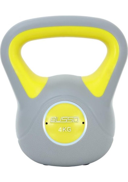 Çift Renkli 4kg Kettlebell, Dayanıklı ve Hafif, Egzersiz ve Fitness Için Uygun