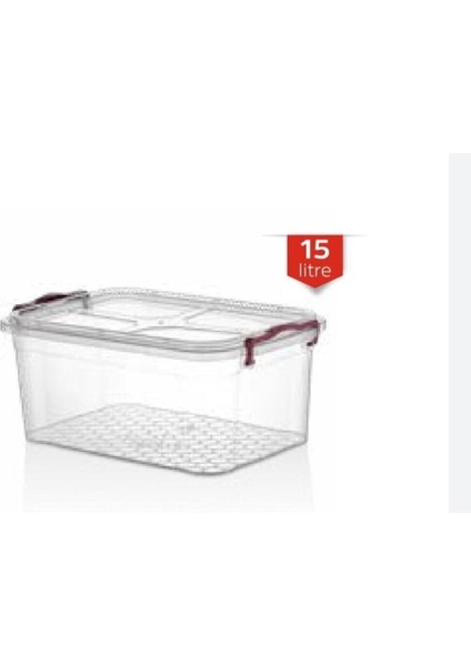 15 Litre Saklama Kabı, Pratik ve Şık Kiler Düzeni Için Ideal