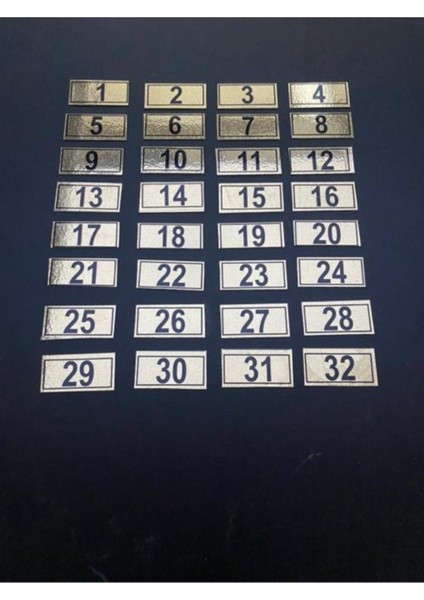Şık ve Dayanıklı 18X38 mm Kapı Numarası, Kolay Montaj ve Estetik Tasarım