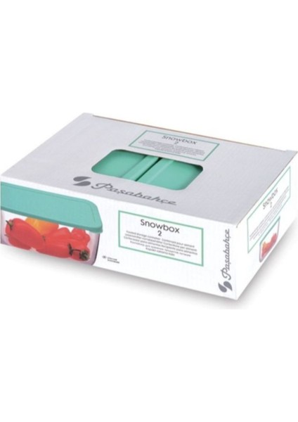 Yeşil 2'li Snow Box Saklama Kabı, 420 Cc, Pratik ve Şık Depolama Çözümü modelleri